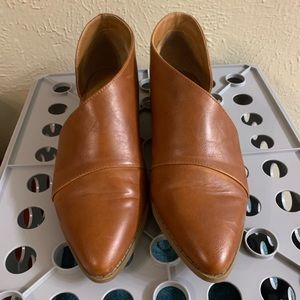 Brown leather shoes